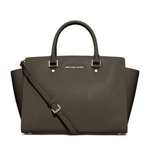 MICHAEL Michael Kors Selma Large Leather Satchel